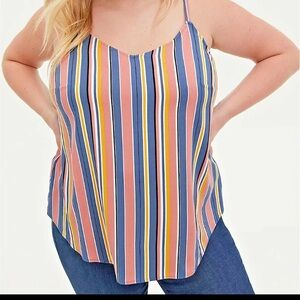 Torrid Multicolor Striped Camisole Size 2